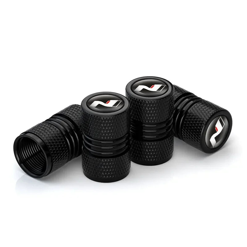 4er Set Aluminium Ventilkappen für Auto Reifen – Schutz - sportlicher Look