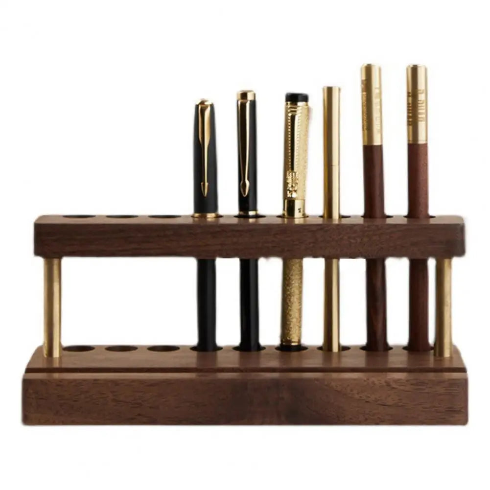 Moderner Schreibtisch Stiftständer aus Holz mit 9 Fächern-Yabubestshop