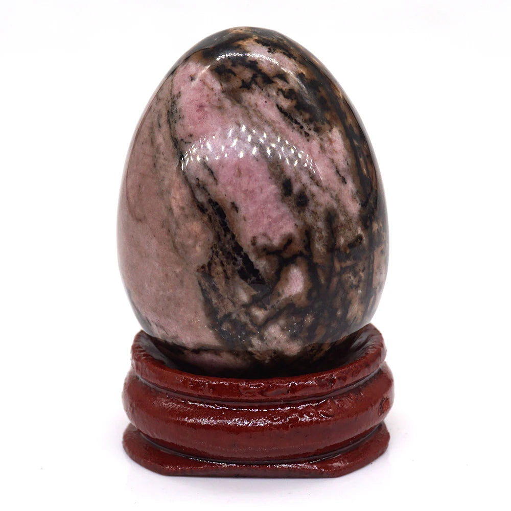 Natürlicher Heilkristall Osterei – Polierter Edelstein für Dekoration