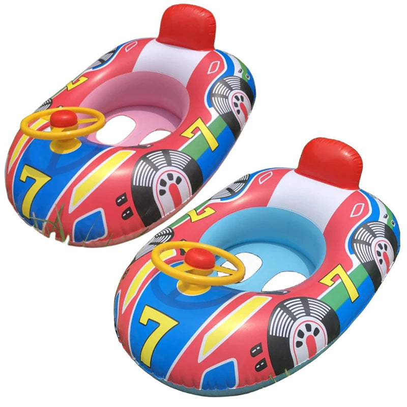 Sicherer Baby-Schwimmring mit Lenkrad – Aufblasbares Poolspielzeug fürs Baden