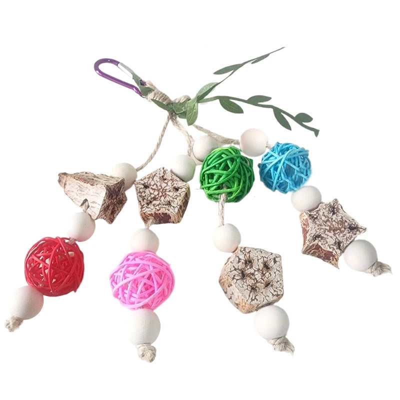 Vogel Kauspielzeug Baumwolle Seil Tannenzapfen für Papagei Nymphensittich