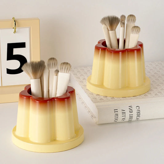 Niedlicher kreativer Pudding-Stifthalter Desktop Geschenk für Büro