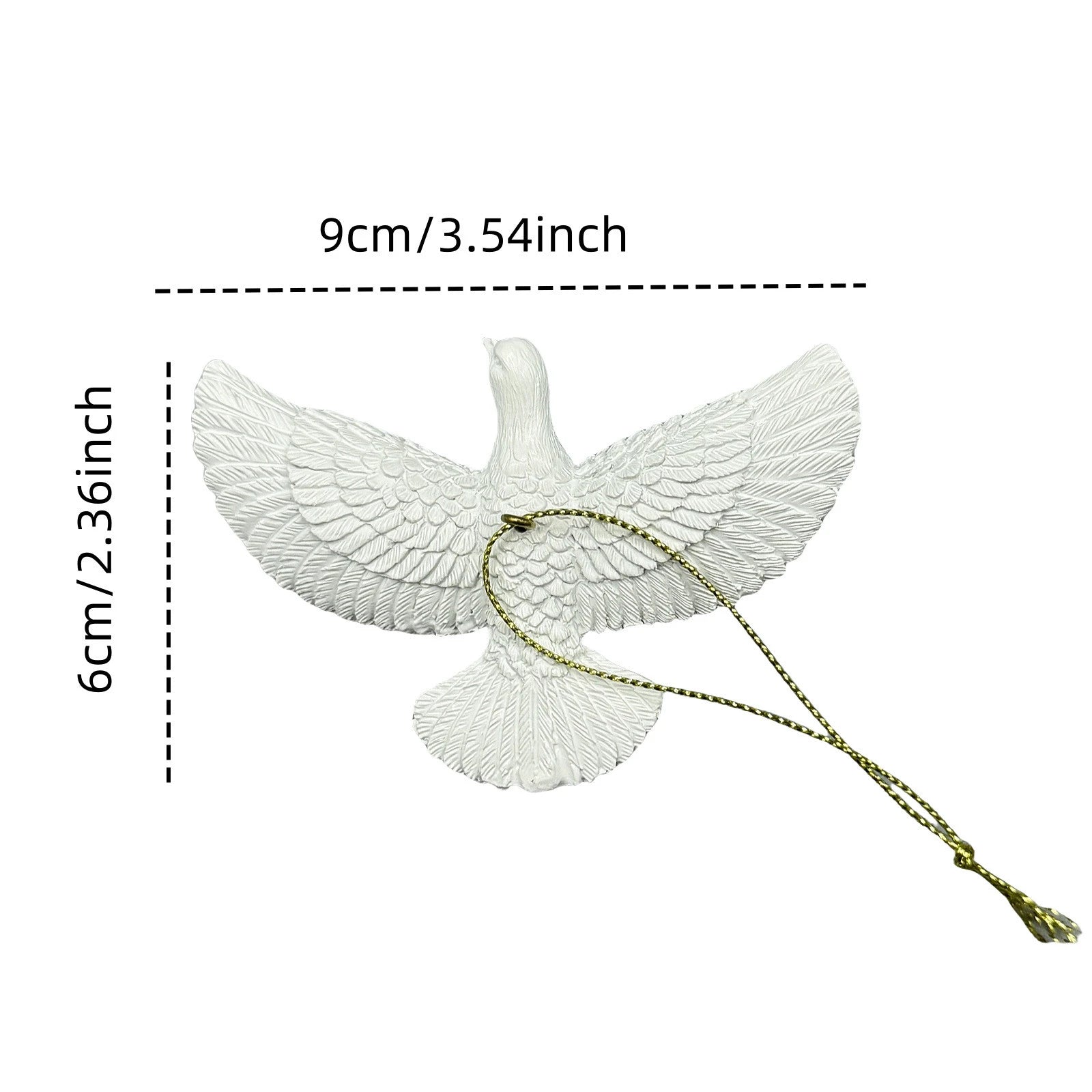Festlicher Taubenanhänger für stimmungsvolle Feiertage