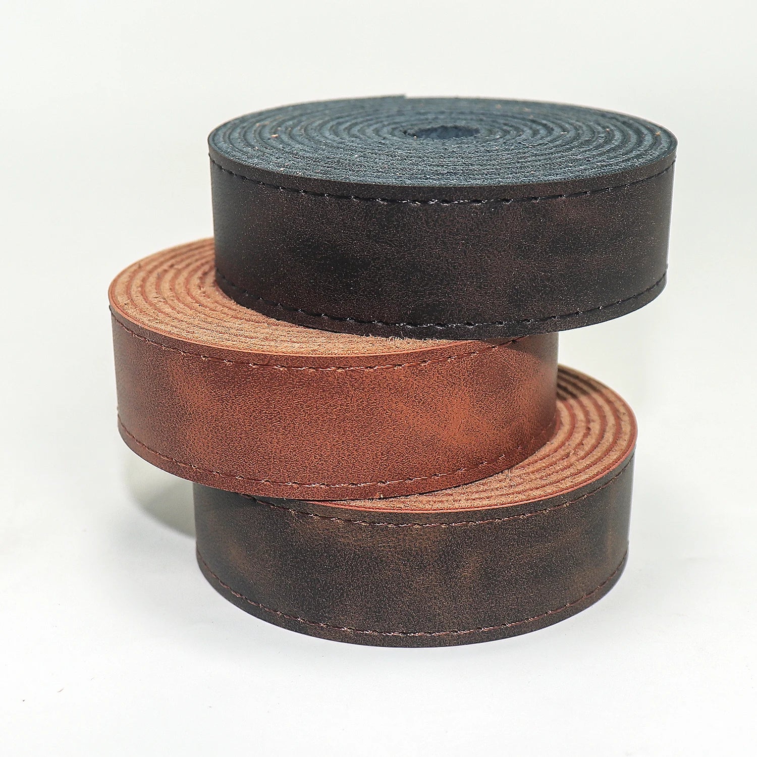 2,5x200cm Verdicktes Crazy Horse Lederband aus Kunstleder-Yabubest - Home & More