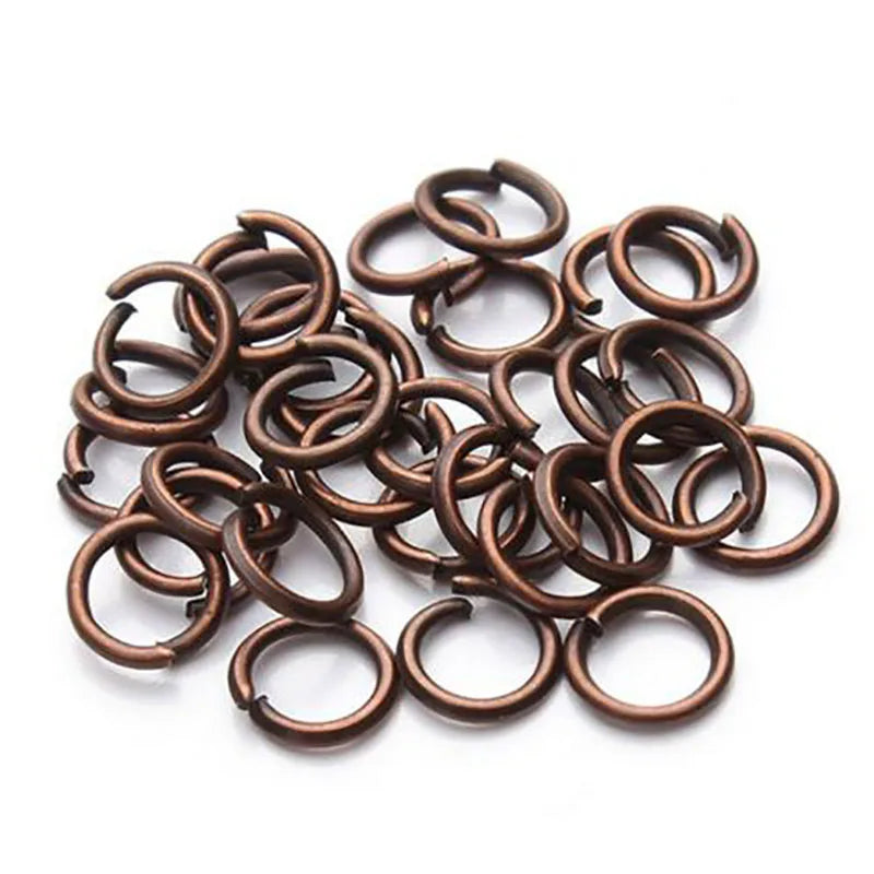 200 Teile Metall Jump Split Ringe 3-12mm für Schmuck DIY Zubehör