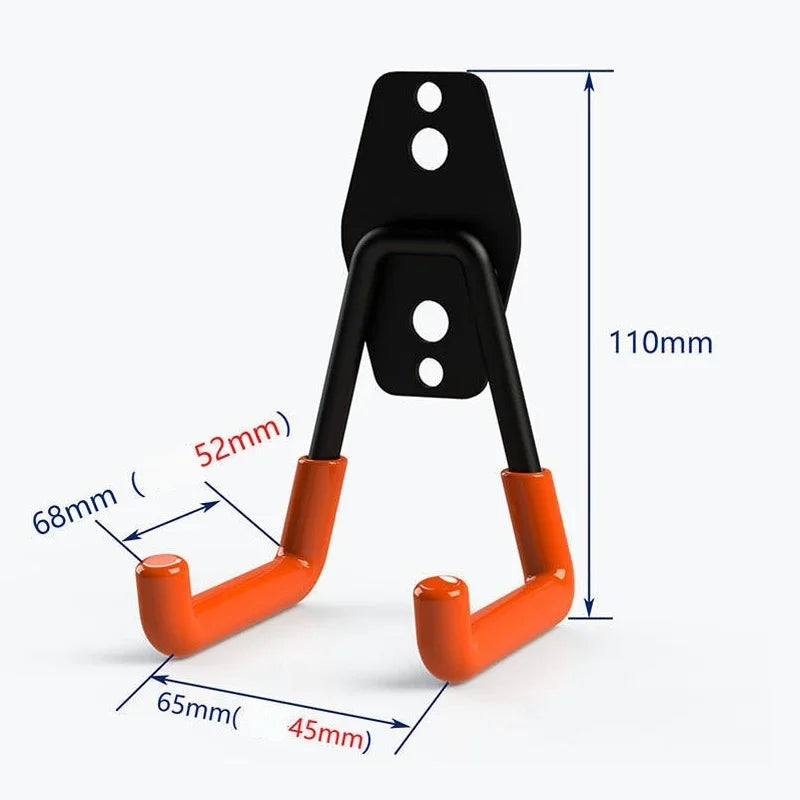 Metallhaken zur Wandmontage für sichere Aufbewahrung in Garage und Garten