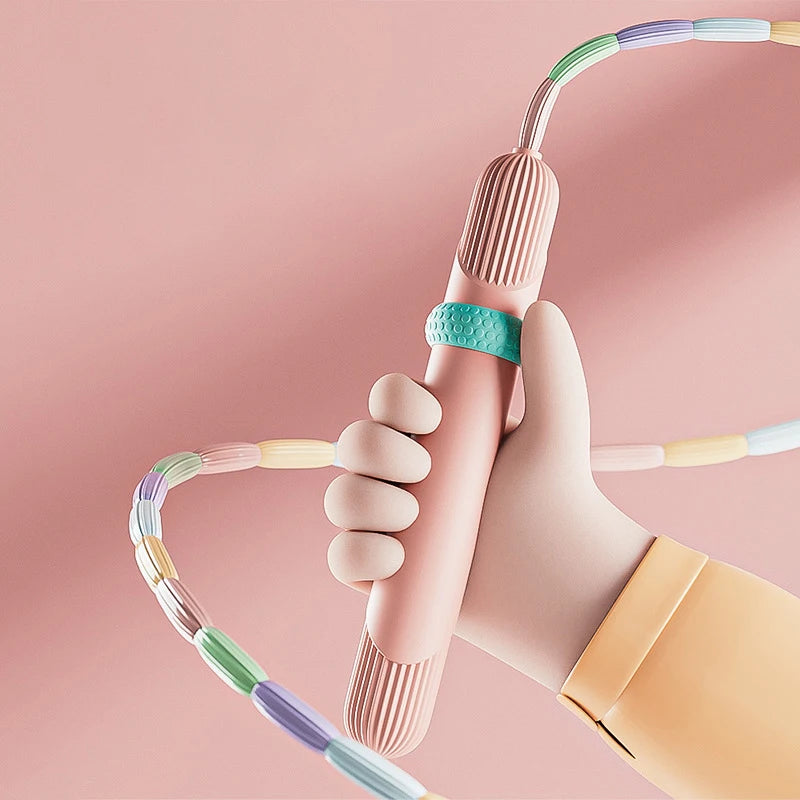 2,8m Fitness Springseil mit weichen Perlen für Anfänger Erwachsene Kinder