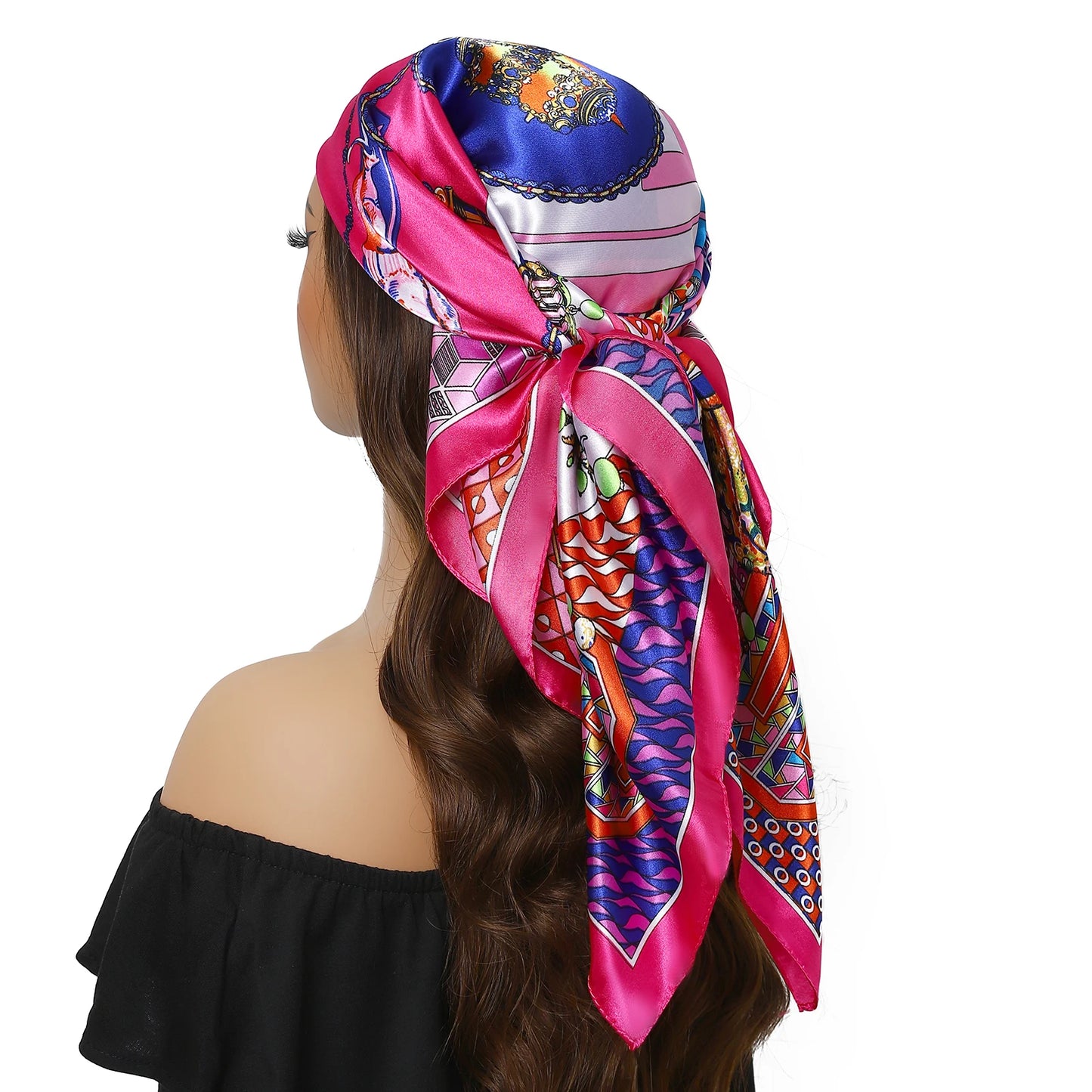 Stilvolles Polyester Halstuch für Damen - Vielseitiger Retro Look