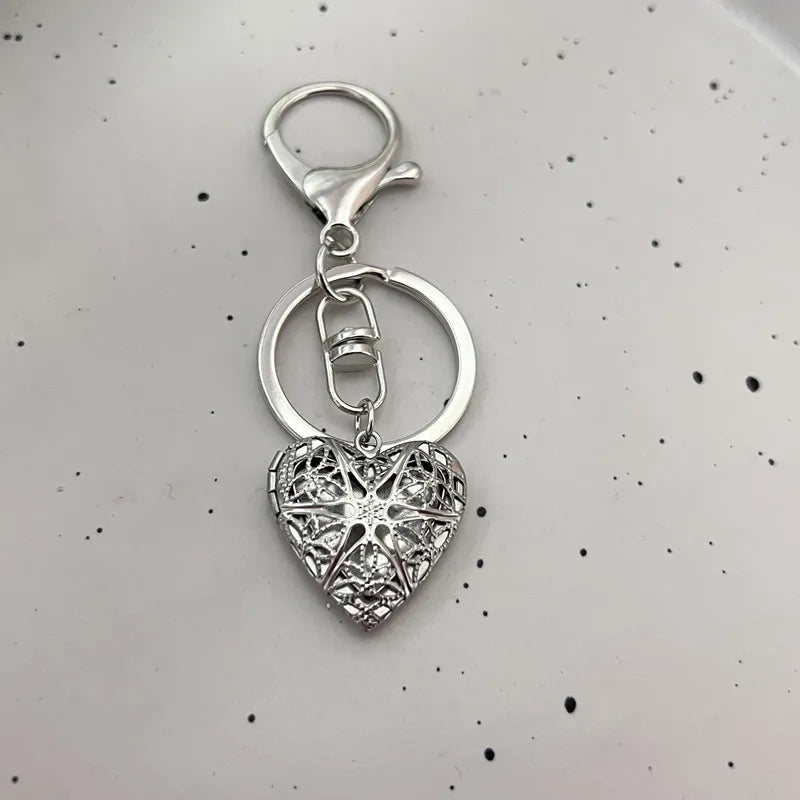 Romantischer Herz Medaillon Fotorahmen Schlüsselanhänger Geschenkidee