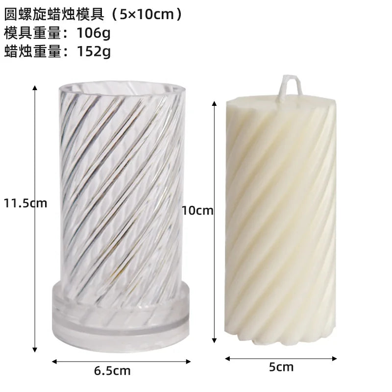 Nordic Stil Zylindrische Acryl Kerzenform DIY Geometrisches Design