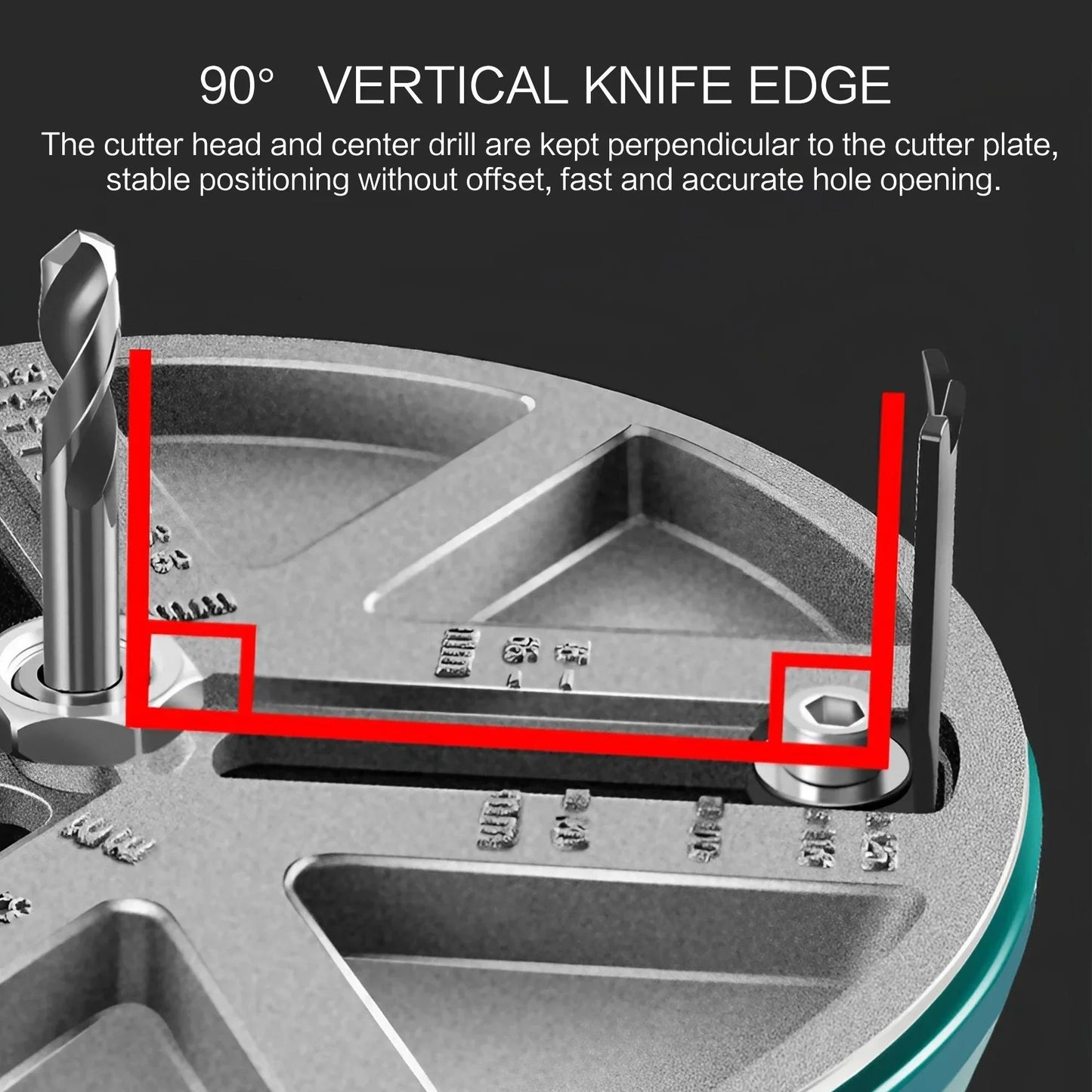 Universal Einstellbarer Lochöffner für Holz, Gips, Kunststoff, Aluminium Bohrer