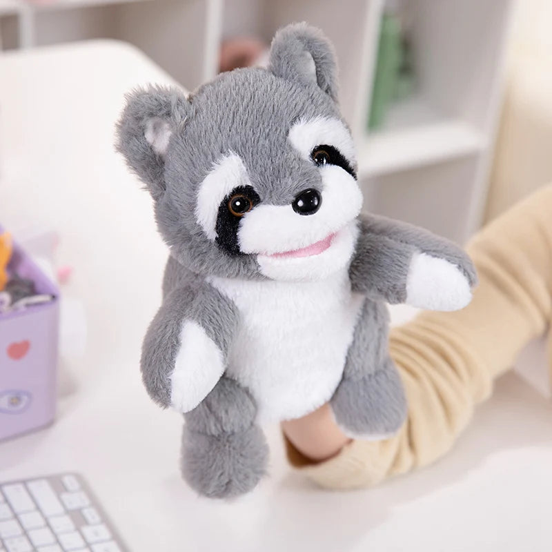 Gefüllte Plüsch Handpuppen Set Kawaii Tierpuppen pädagogisch für Kinder