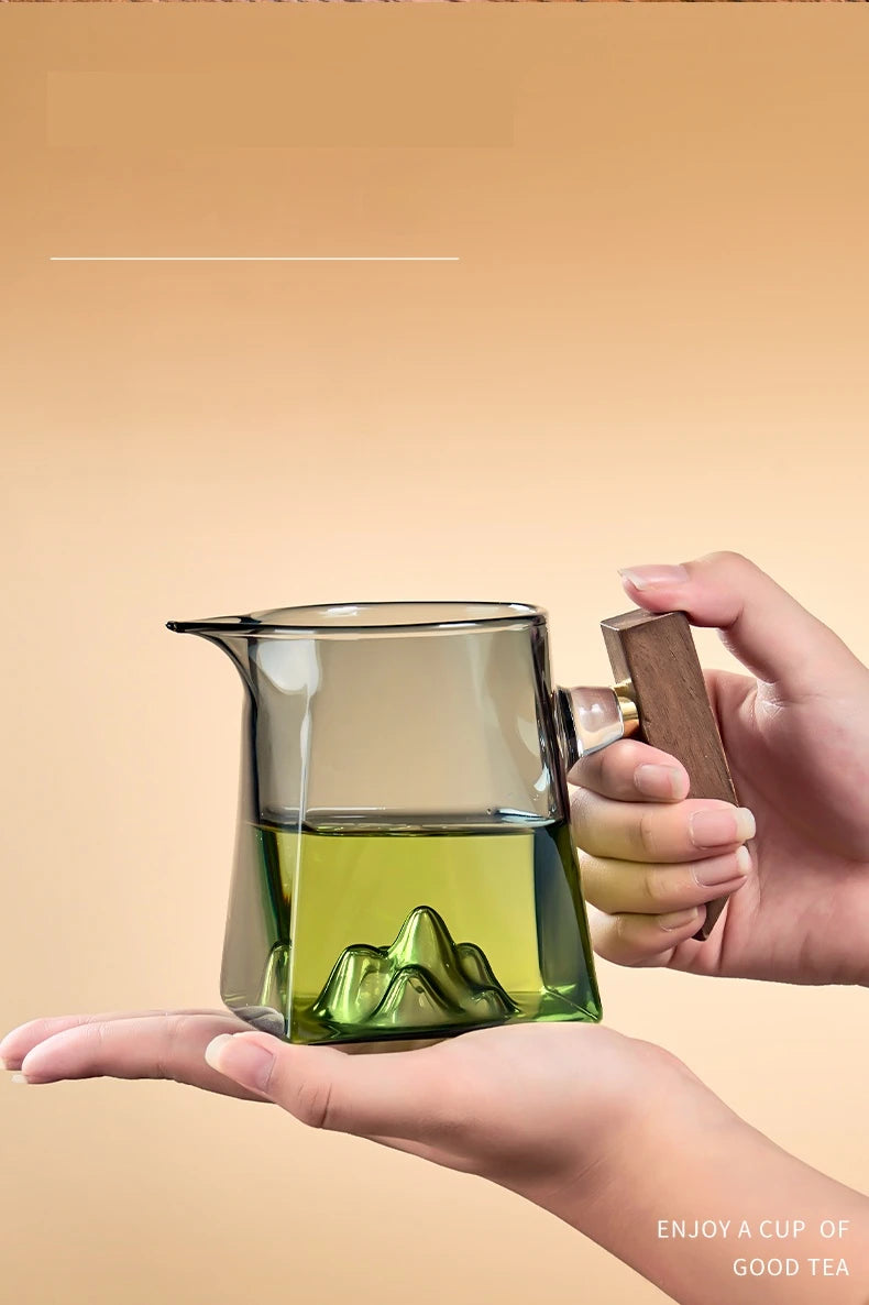 GIANXI Teetasse 350 ml Pyrex Tee-Set mit Griff und Filter handcrafted