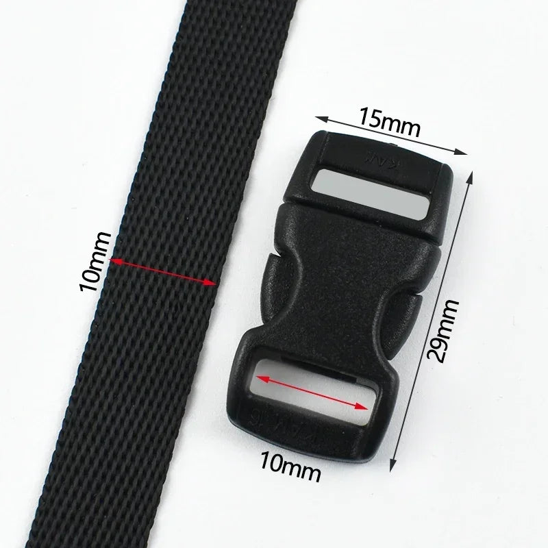 Robuste Nylon Kunststoff Schnallen 10-25mm für Gurtband und Hundehalsband