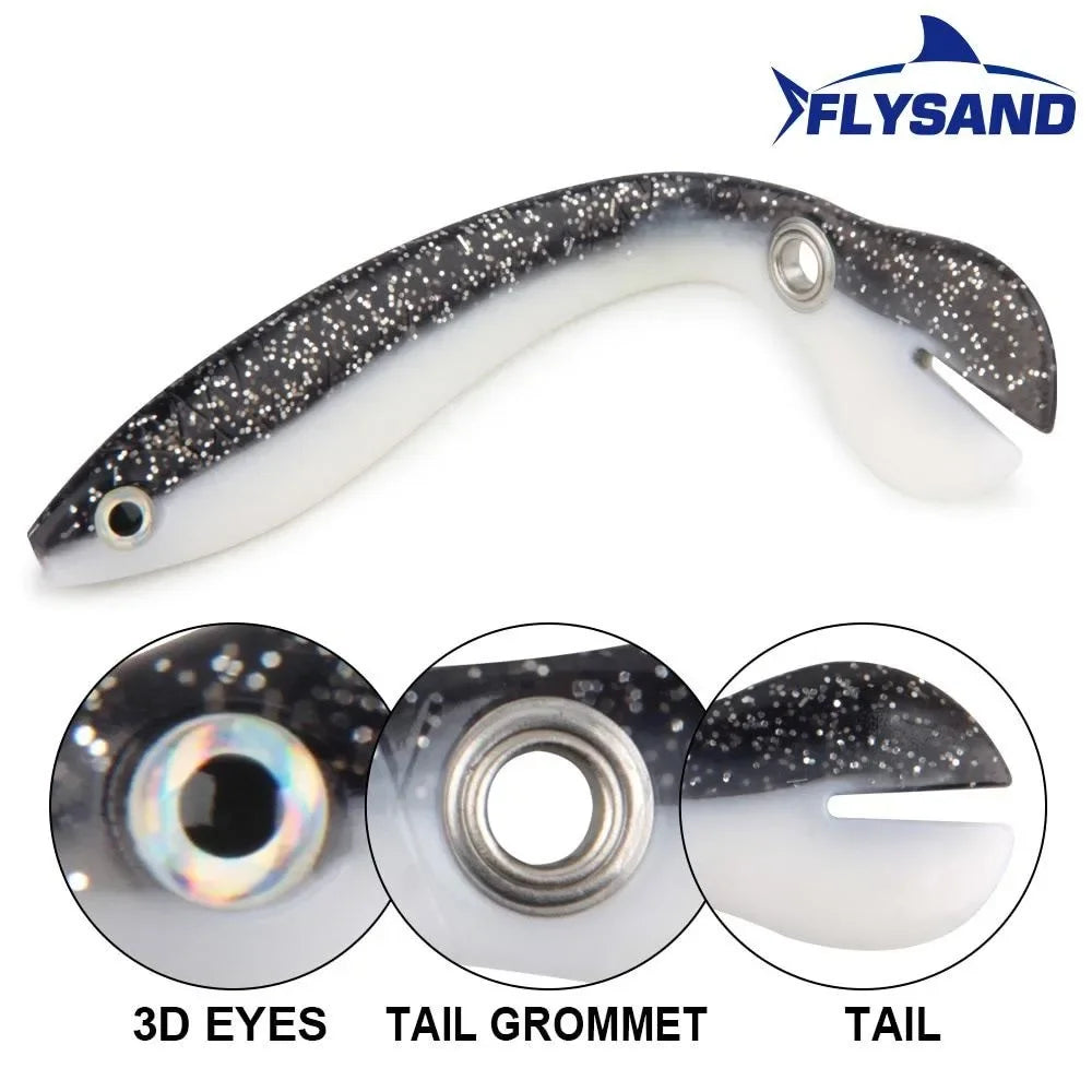 Realistischer Silikonköder 10cm 6g für erfolgreiches Angeln auf Raubfische