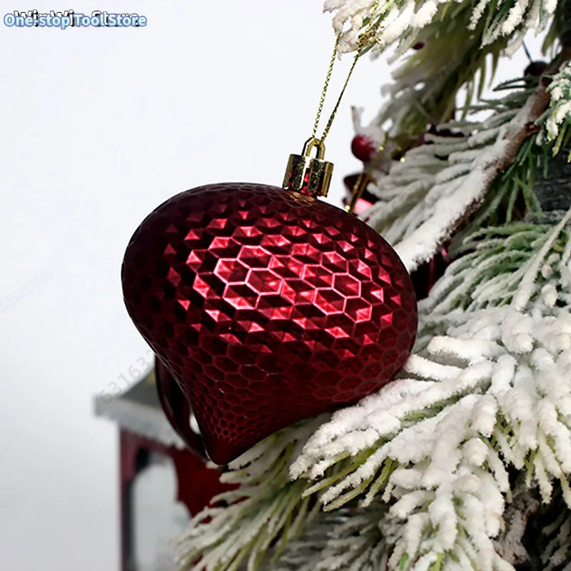 48 teiliges Set Hohl Weihnachtskugeln zum Aufhängen