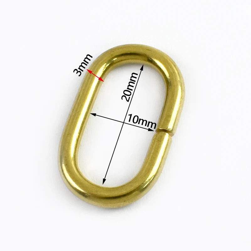 Metall O Ring Schnalle oval 2 bis 10 Stück für Taschen Gürtel Karabiner