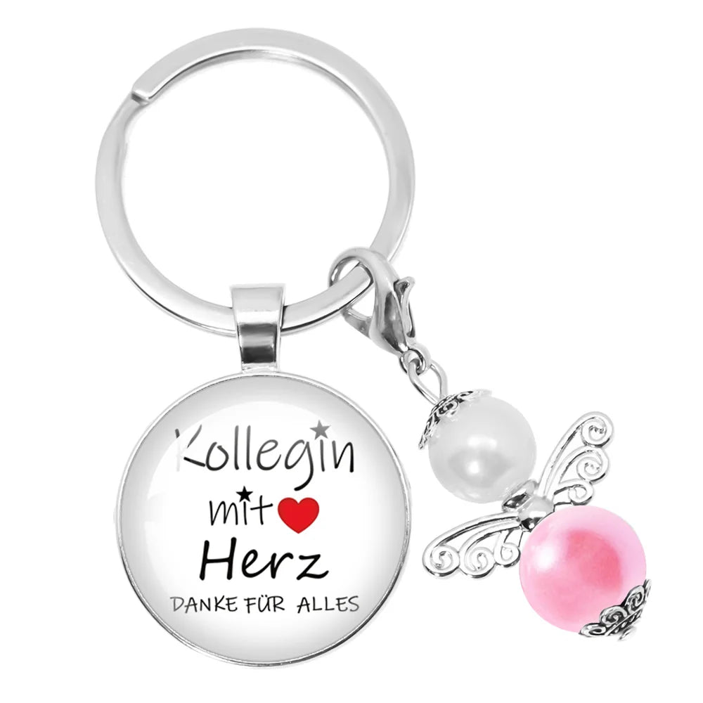 Personalisierbarer runder Schlüsselanhänger für besondere Anlässe