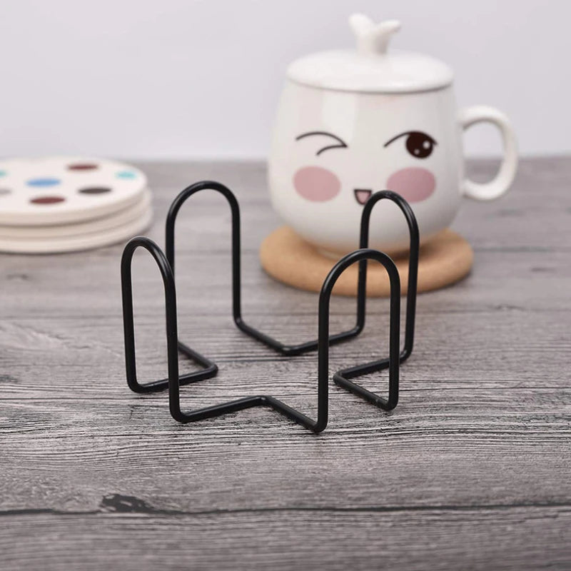 Praktischer Eisen-Untersetzer Organizer mit verdicktem Kork