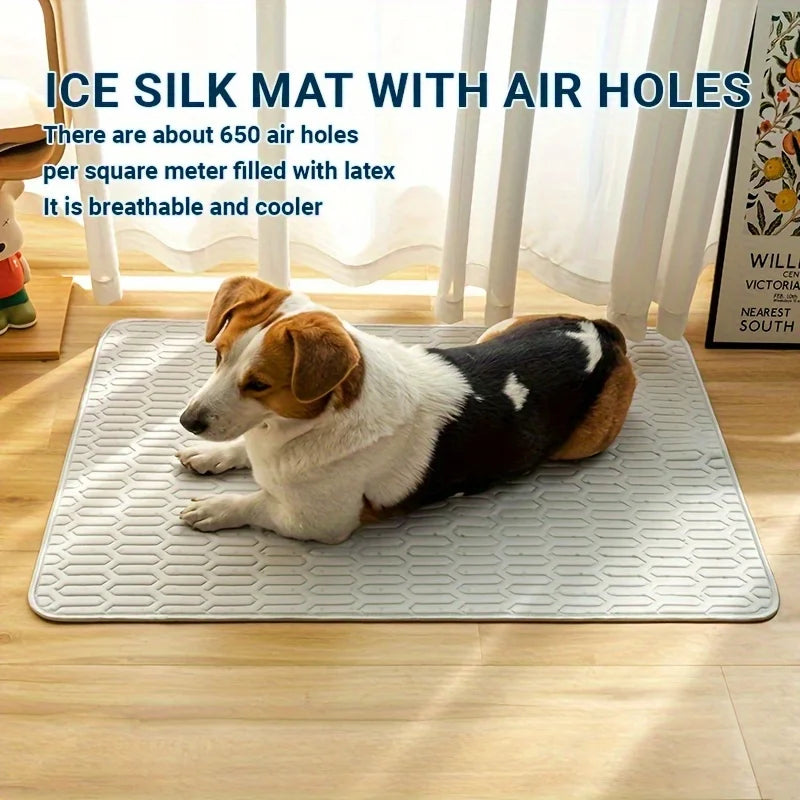 2025 Verbesserte Ice-Cool Summer Pet Kühlmatte und Bett, schweißabsorbierender Stoff, erhältlich in 4 Größen für kleine, mittelgroße und große Haustiere-Yabubest - Home & More