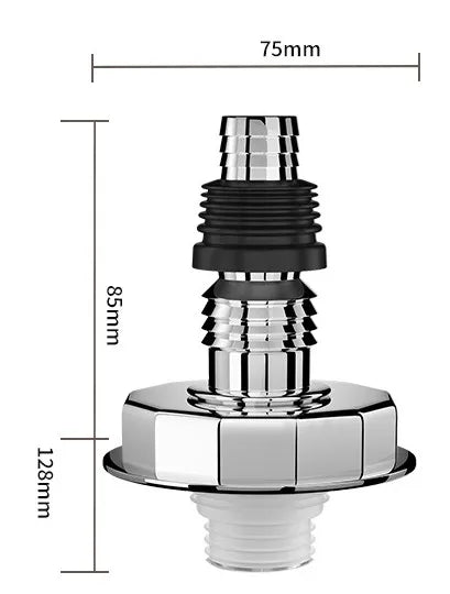 Waschmaschinen Bodenablauf Doppel Rohranschluss Universal Schlauchadapter
