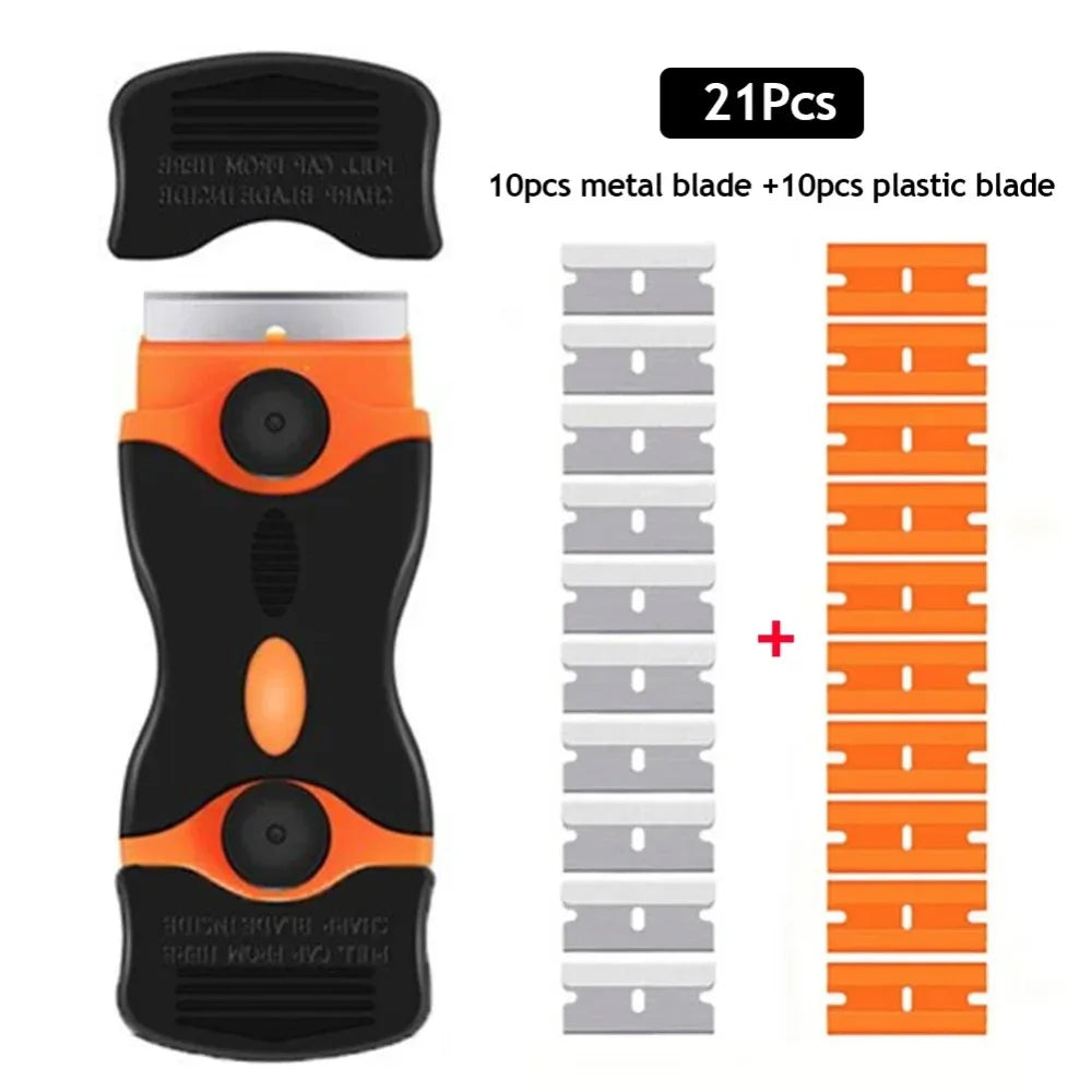 Praktischer Fenster und Glas Schaber mit Nylon Rakel für Reinigung