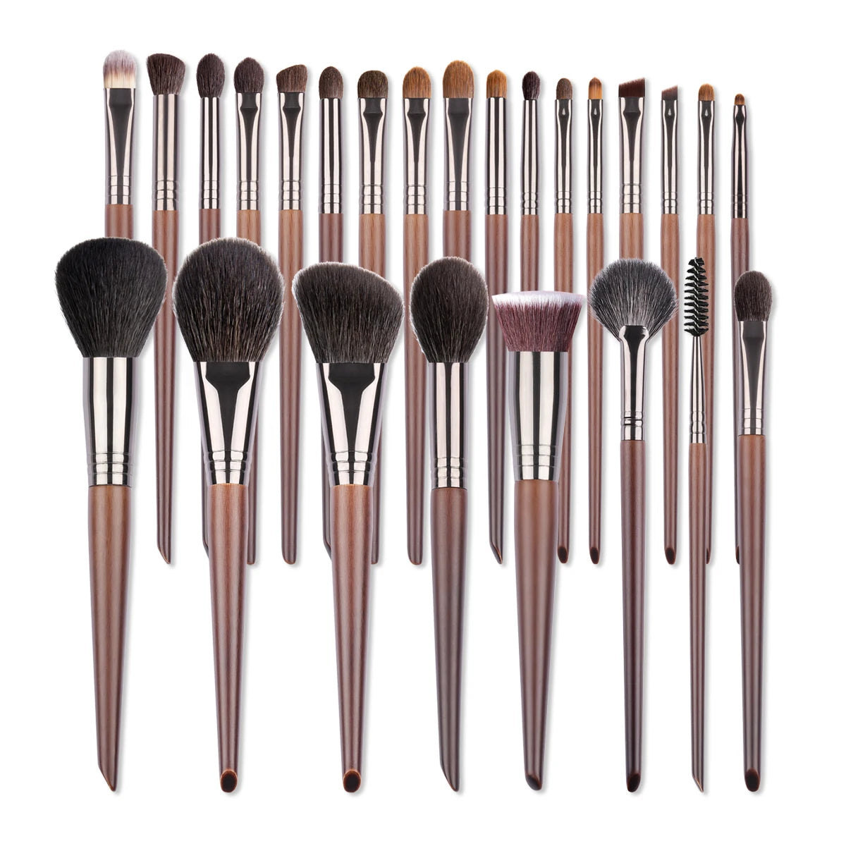 Make-up Pinsel Set 24-teilig natürliches Ziegenhaar Profi Kit