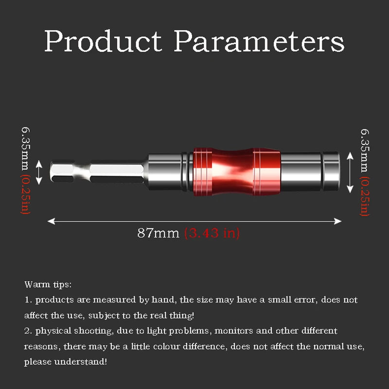 360° Schwenkbarer magnetischer Bohrwinkeladapter mit Sechskantschaft