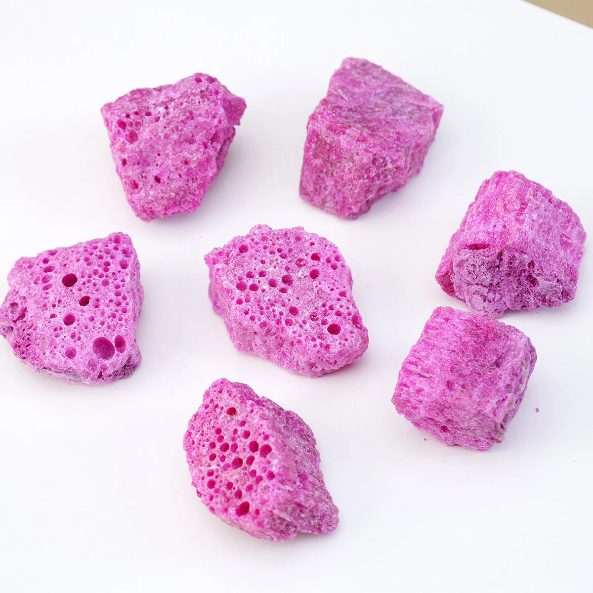 Natürlicher Rubin Rohkristall Geode Quarz Unregelmäßig Deko Heilstein Feng Shui