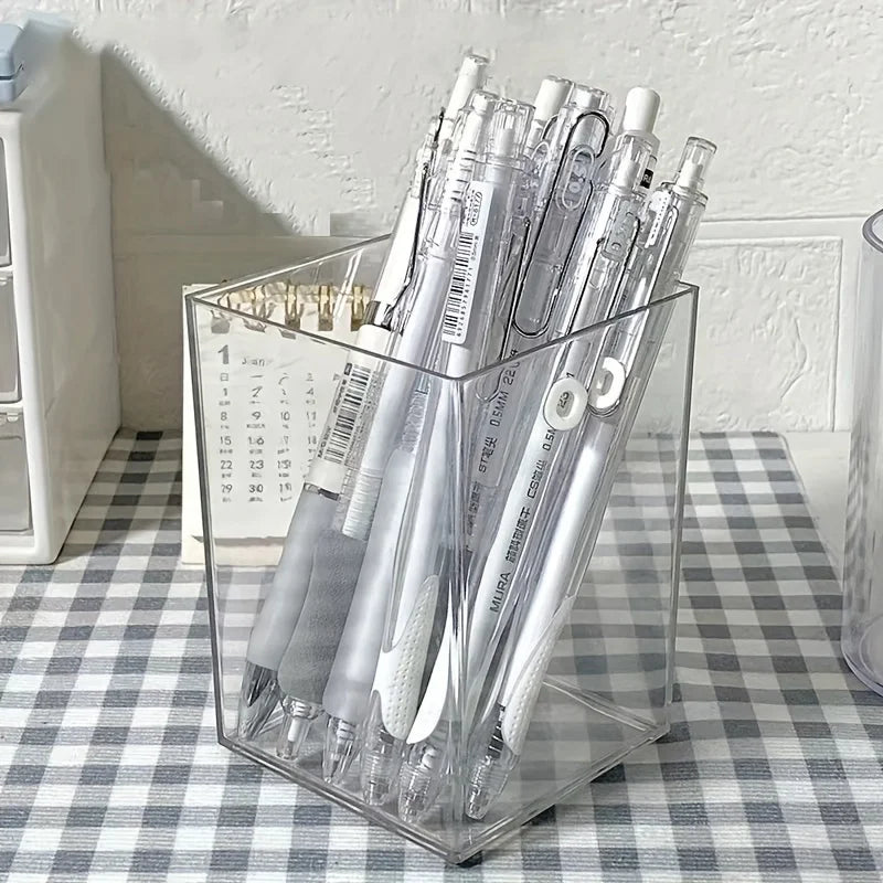 Transparenter Acryl Stifthalter für aufgeräumte Schreibtische