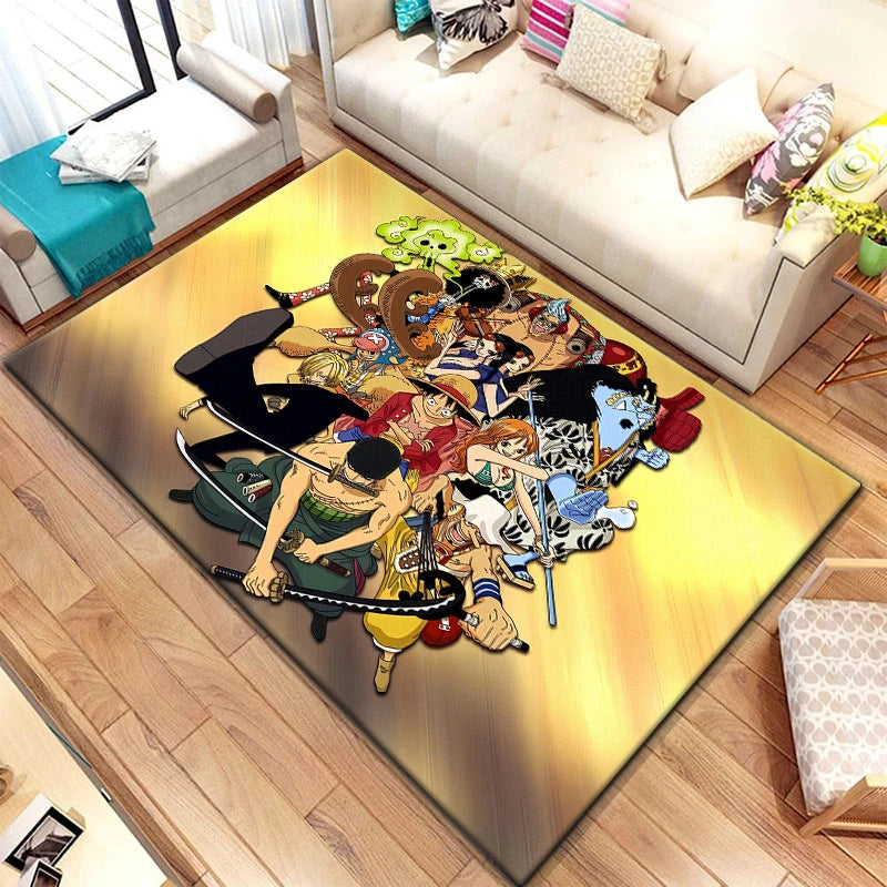 Cartoon bedruckter rechteckiger Teppich aus Polyester