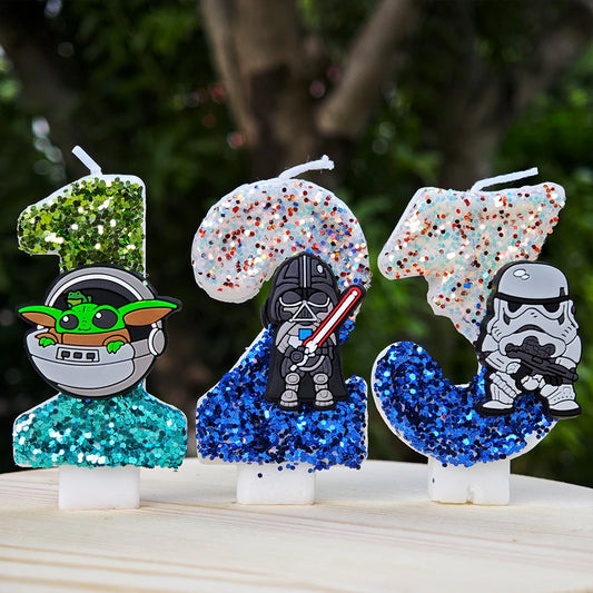 Thematische Geburtstagskerzen Zahlen für Partydekoration und Geschenke