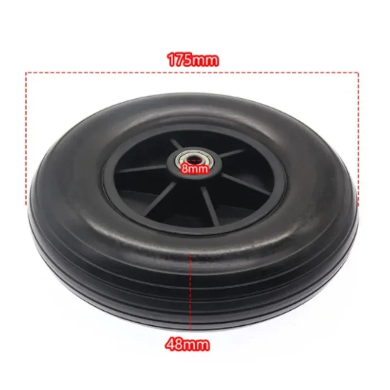 8 Zoll PU Vollradreifen für Rollstuhl Universal Vorderrad