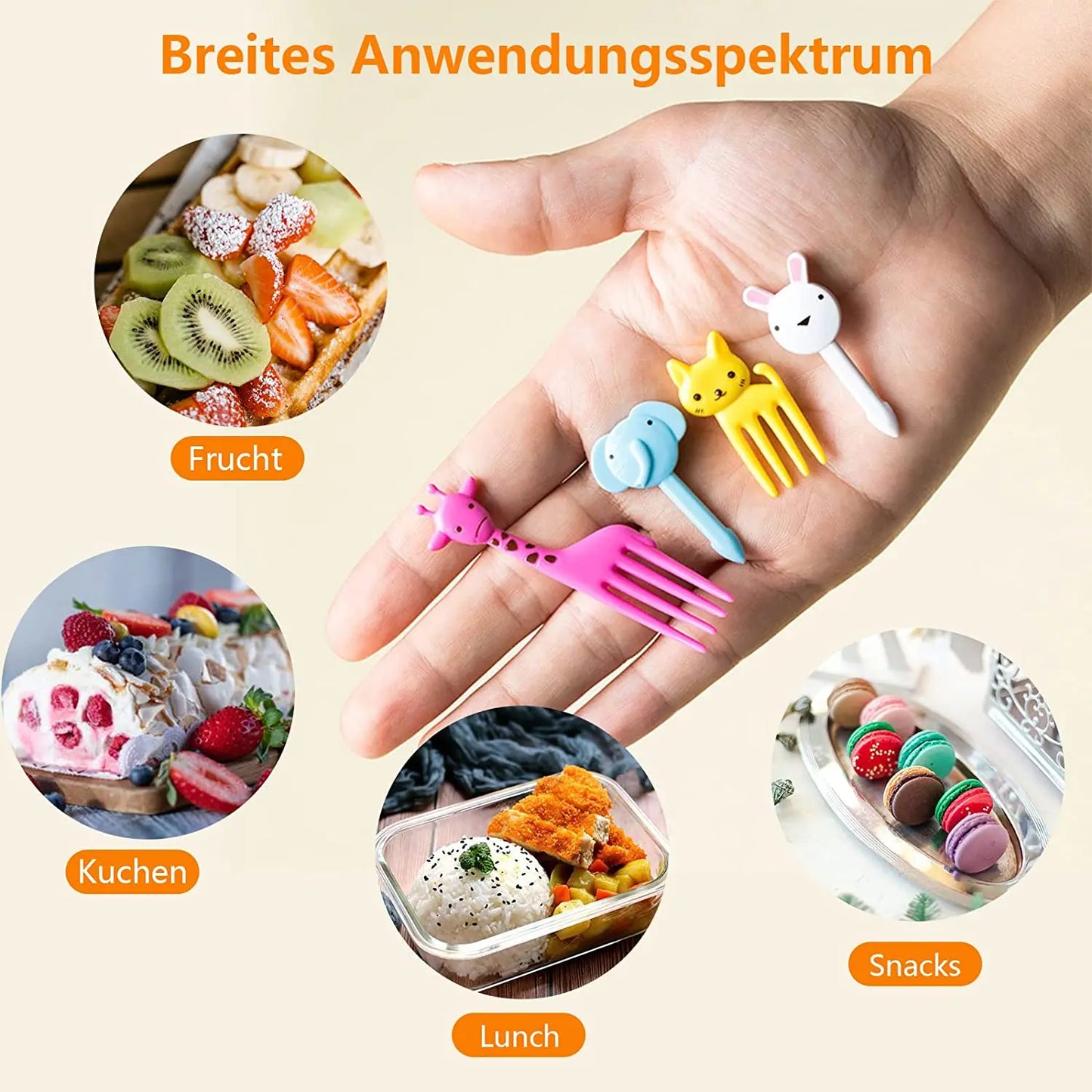 Niedliche Mini Lebensmittel-Picks für Kinder Bento Lunchbox Zubehör