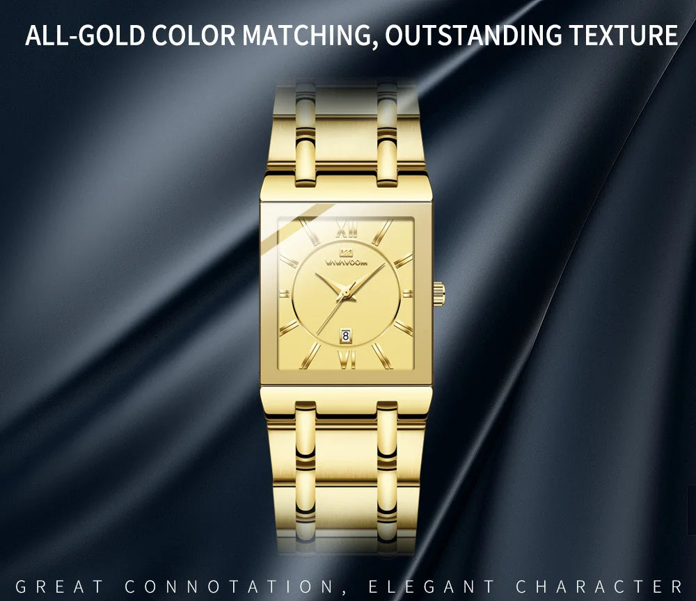 Luxuriöse Herren Armbanduhr Edelstahl Blau Wasserdicht 3BAR