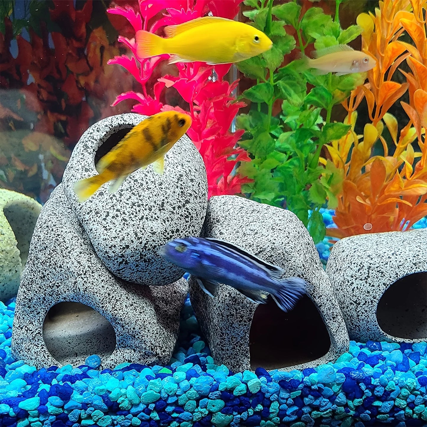 Natürliche Aquarium Dekoration: Keramik Steine für eine schöne Unterwasserwelt