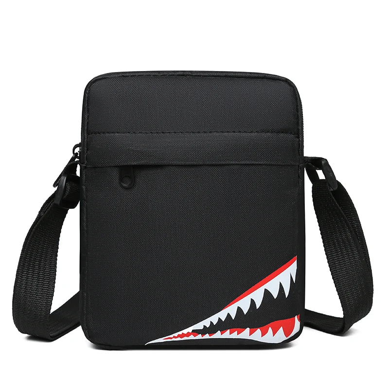 Unisex Nylon-Umhängetasche mit verstellbarem Riemen für Alltag - Reisen