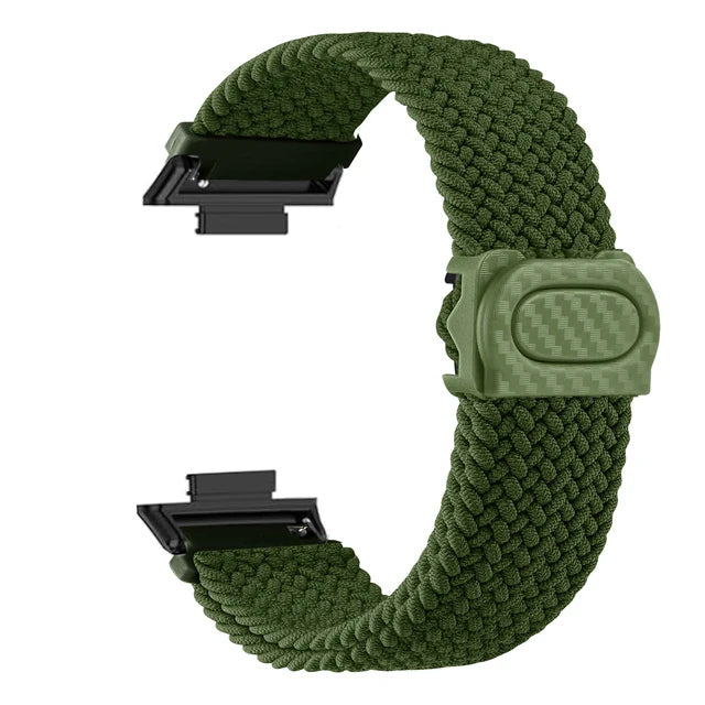 Sportlich - Robust: Geflochtenes Nylonarmband für Huawei Watch Fit 2 Komfort