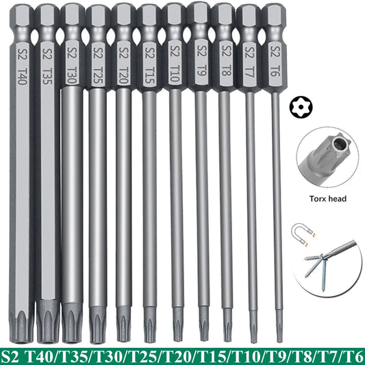11-teiliges Torx-Sicherheits-Bit-Set S2-Stahl für Shark Staubsauger