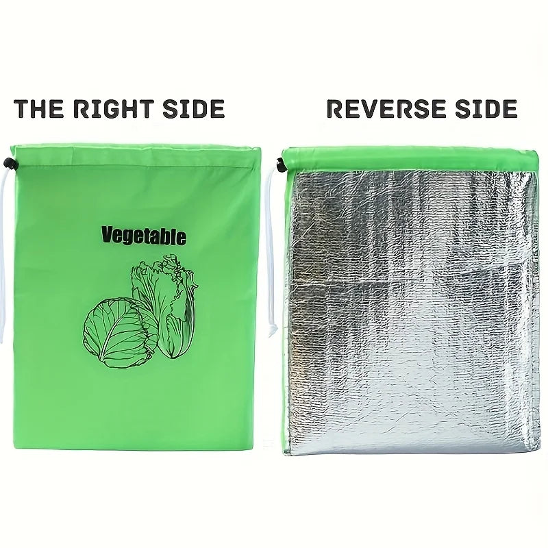 3er Set wiederverwendbare Premium Aufbewahrungstaschen für Obst Gemüse