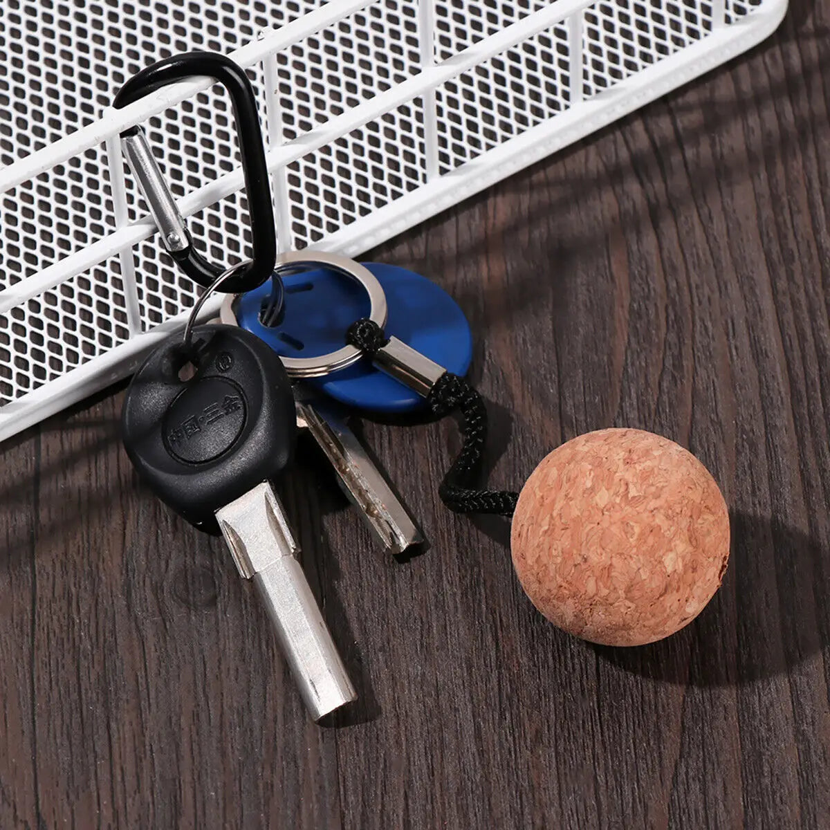 Runde schwimmende Kork Kugel Schlüsselanhänger für Kajak Segel 50mm