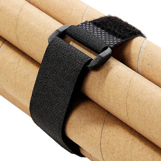 10x Klettverschluss Kabelbinder Nylon – Wiederverwendbar 20cm/50cm Längen