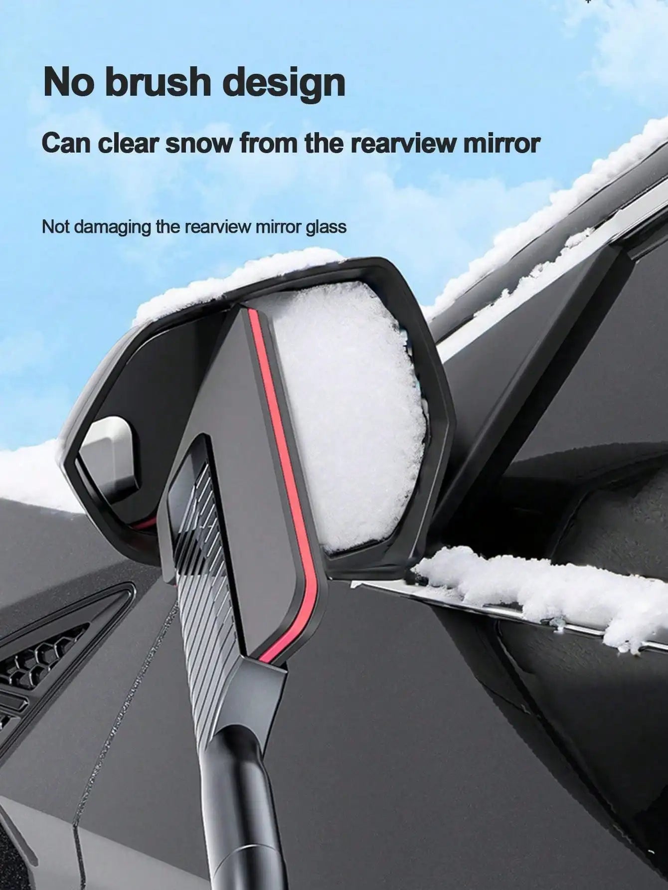 Abnehmbare Auto-Schneeschaufel mit Teleskop-Eiskratzer Winter Schneereinigung