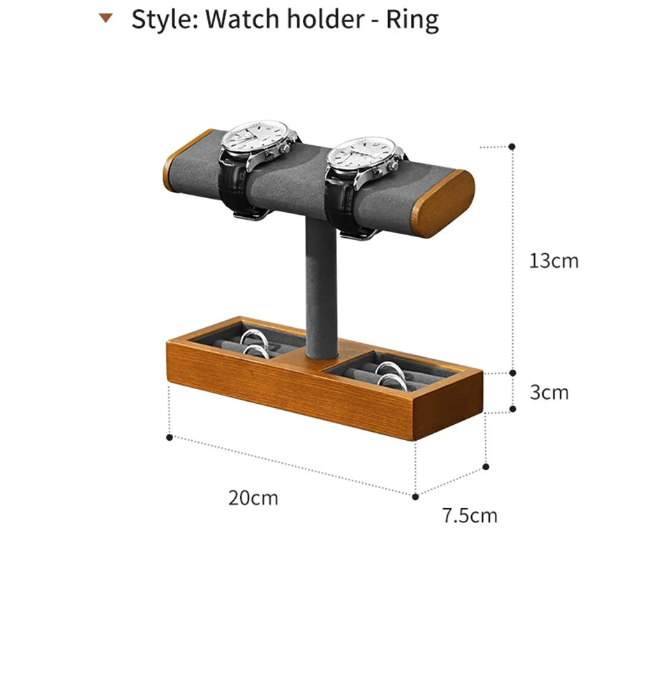 Eleganter Schmuckorganizer aus Holz mit vielseitigem Stauraum