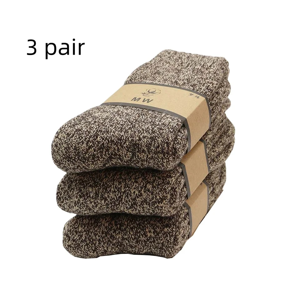 Dicke warme Merino Wollsocken für Männer im 3er Pack