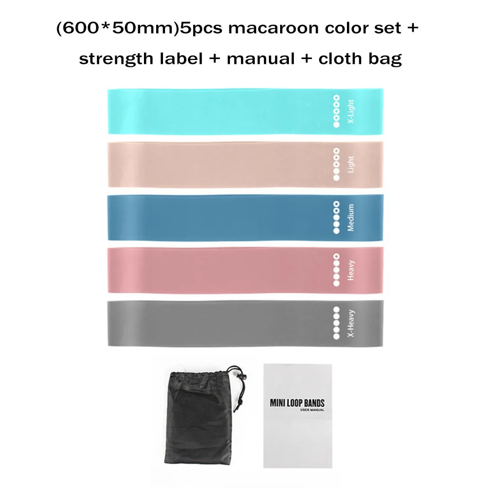 Yoga Widerstandsbänder Fitness Elastikbänder Trainingsbänder Hüftübungen