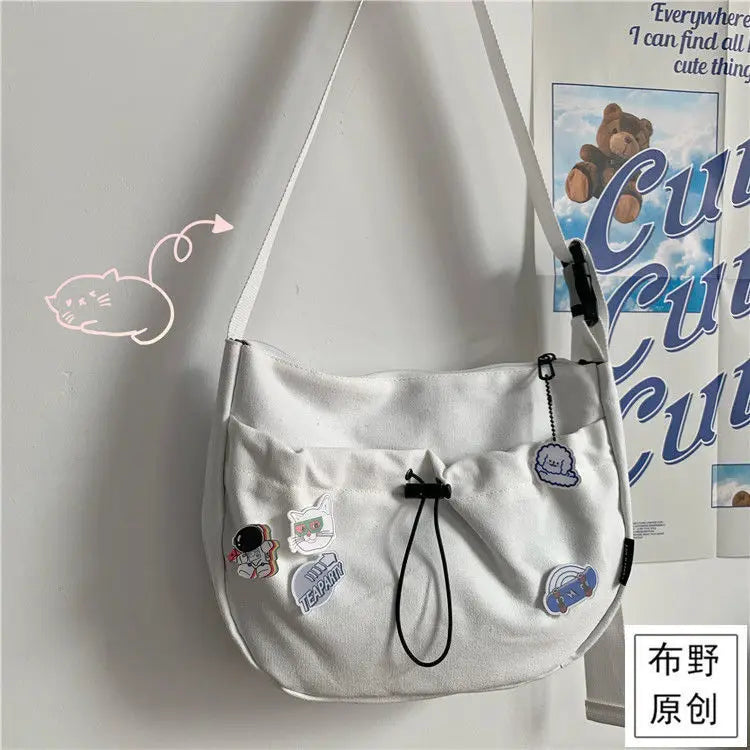 Stylische Leinwand Umhängetasche – Große Kapazität, leichter Komfort - sicherer Verschluss