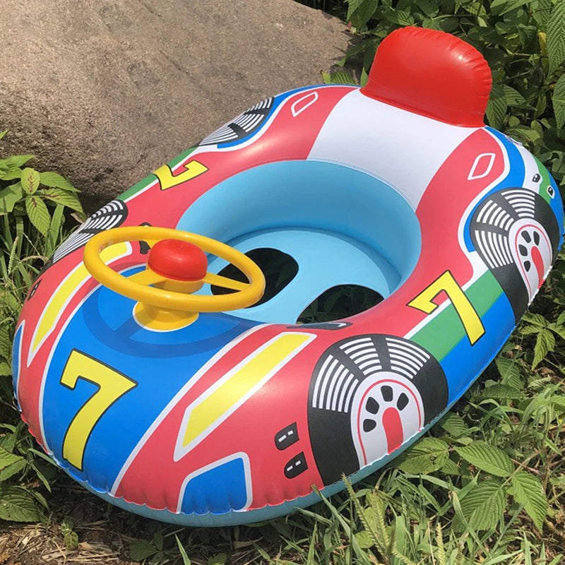 Sicherer Baby-Schwimmring mit Lenkrad – Aufblasbares Poolspielzeug fürs Baden