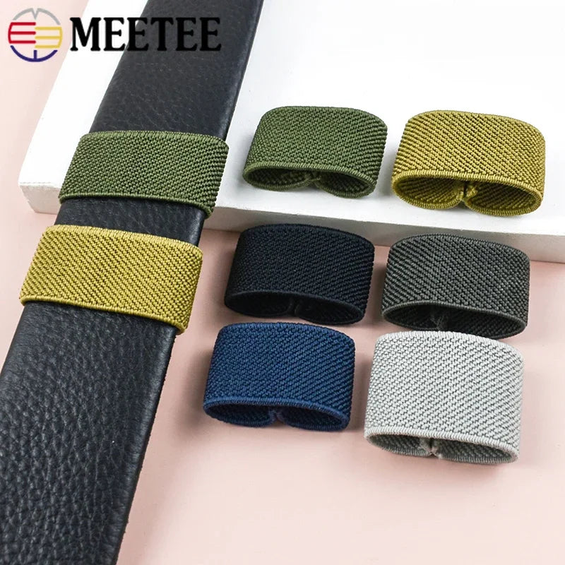 5-50 Stück Nylon Elastische Gürtel Schlaufen Clips Schnallen DIY Zubehör