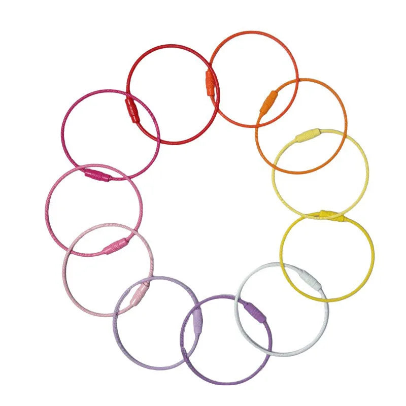 Robuste Edelstahl Drahtseil Clips für Gepäck und Schlüsselbund